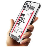 Delhi Boarding Pass iPhone Case   Custom Phone Case - Case Warehouse