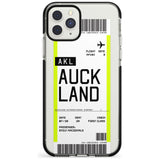 Auckland Boarding Pass iPhone Case  Black Impact Custom Phone Case - Case Warehouse