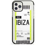 Ibiza Boarding Pass iPhone Case  Black Impact Custom Phone Case - Case Warehouse