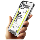 Seoul Boarding Pass iPhone Case   Custom Phone Case - Case Warehouse