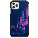 Pink & Turquoise - Neon Cities iPhone Case  Black Impact Phone Case - Case Warehouse