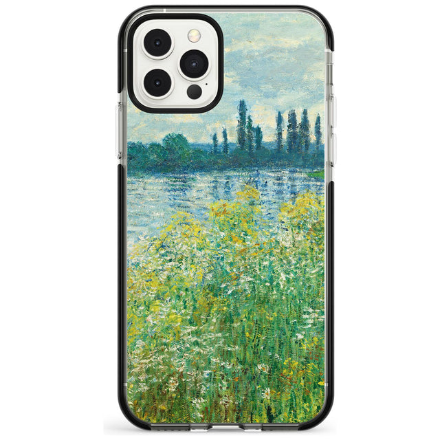 Banks of the Seine by Claude Monet Pink Fade Impact Phone Case for iPhone 11