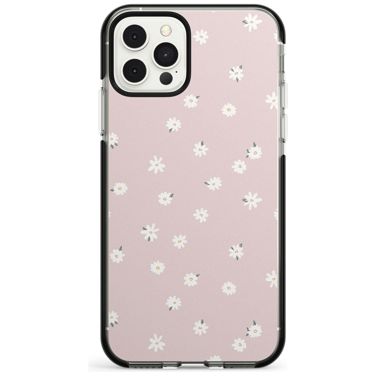 Painted Daises on Pink - Cute Floral Daisy Design Pink Fade Impact Phone Case for iPhone 11