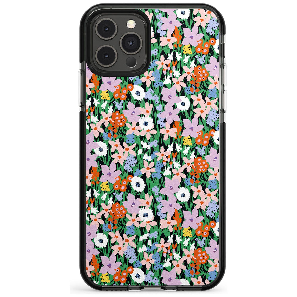 Jazzy Floral Mix: Solid Pink Fade Impact Phone Case for iPhone 11