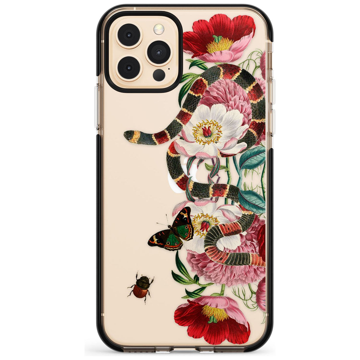 Floral Snake Pink Fade Impact Phone Case for iPhone 11