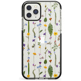 Wildflower Chain iPhone Case  Black Impact Phone Case - Case Warehouse