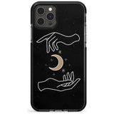 Hands Surrounding Moon Pink Fade Impact Phone Case for iPhone 11