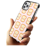 Bread Faces Kawaii Pattern Black Impact Phone Case for iPhone 11