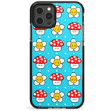 Shroom Bunnies Kawaii Pattern Black Impact Phone Case for iPhone 11