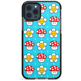 Shroom Bunnies Kawaii Pattern Black Impact Phone Case for iPhone 11