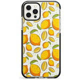 Lemon Pattern Black Impact Phone Case for iPhone 11