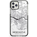 Map of Newcastle, England Black Impact Phone Case for iPhone 11 Pro Max