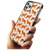 Tigers on Clear Pattern Black Impact Phone Case for iPhone 11 Pro Max