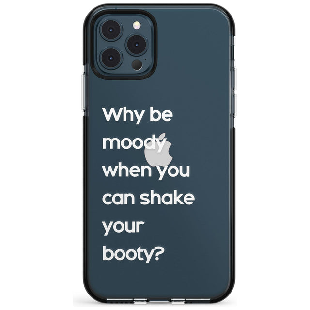 Why be moody? (White) Pink Fade Impact Phone Case for iPhone 11