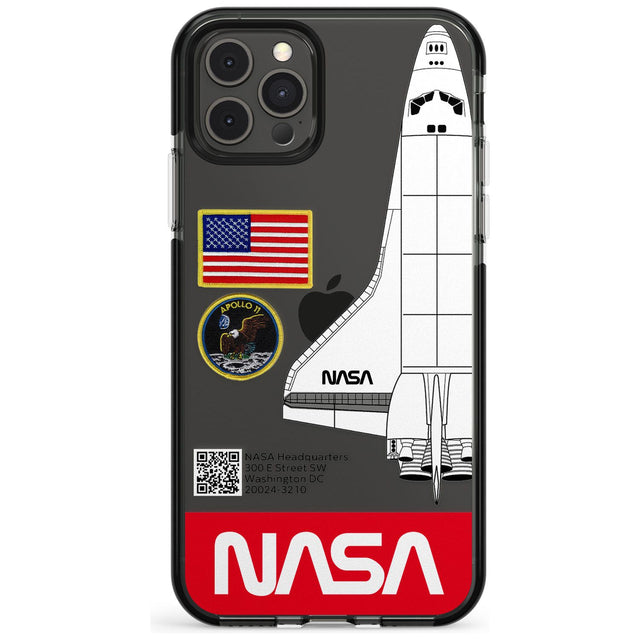 NASA Apollo 11 Black Impact Phone Case for iPhone 11