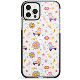 Roller Disco Pattern Black Impact Phone Case for iPhone 11