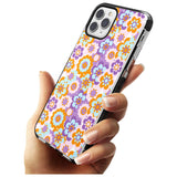 Flower Power Pattern Black Impact Phone Case for iPhone 11