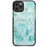 Turquoise Aqua Onyx Marble Pink Fade Impact Phone Case for iPhone 11