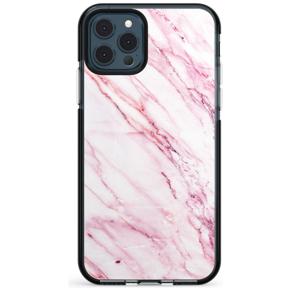 White & Pink Onyx Marble Texture Pink Fade Impact Phone Case for iPhone 11