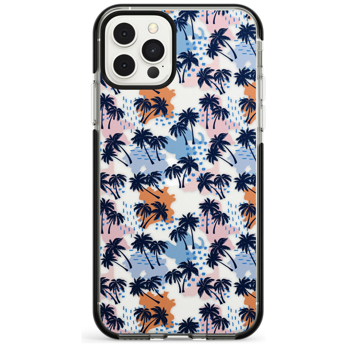 Summer Palm Trees (Clear) Pink Fade Impact Phone Case for iPhone 11