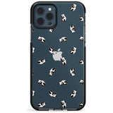 Tiny Panda Pattern Pink Fade Impact Phone Case for iPhone 11