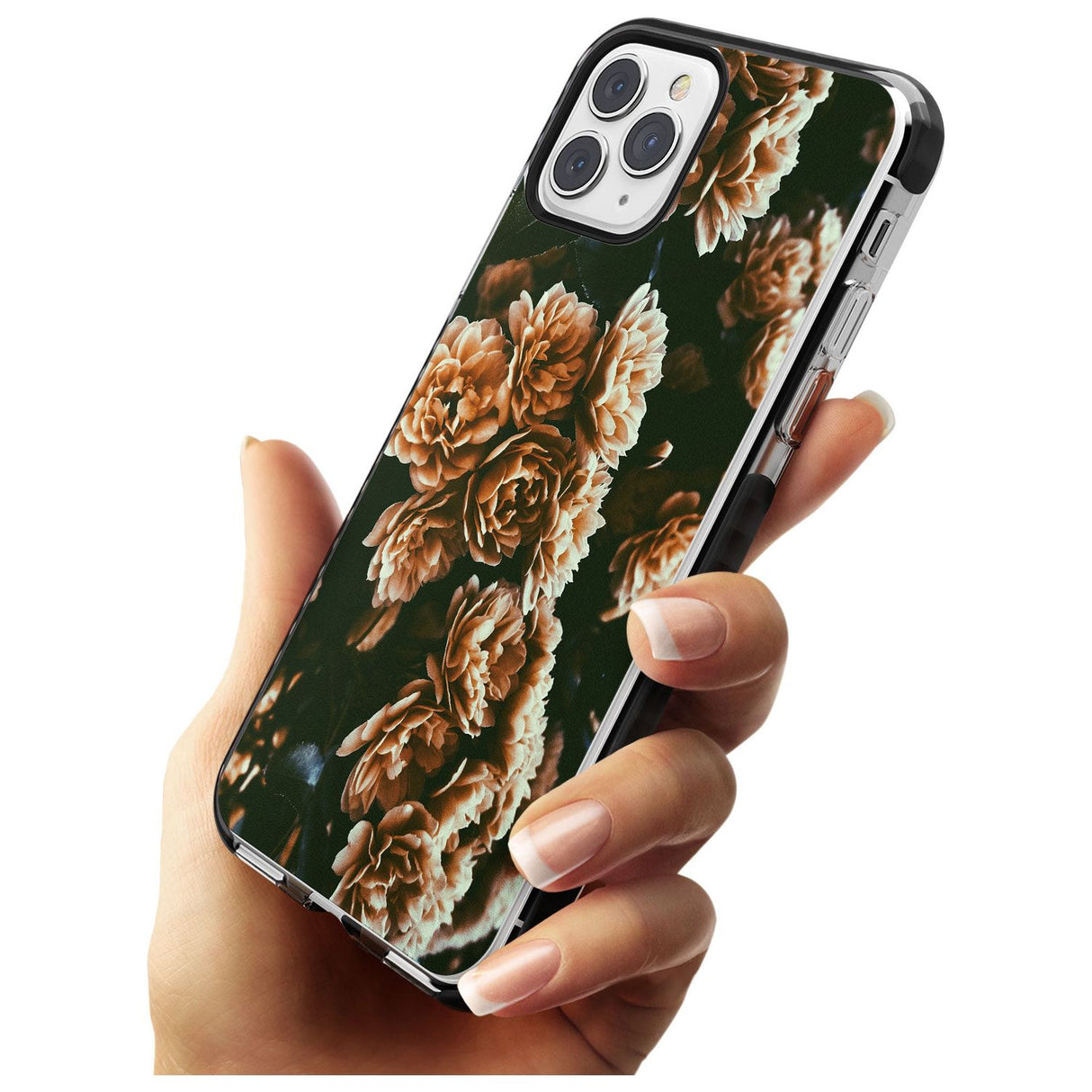 White Peonies - Real Floral Photographs Black Impact Phone Case for iPhone 11 Pro Max