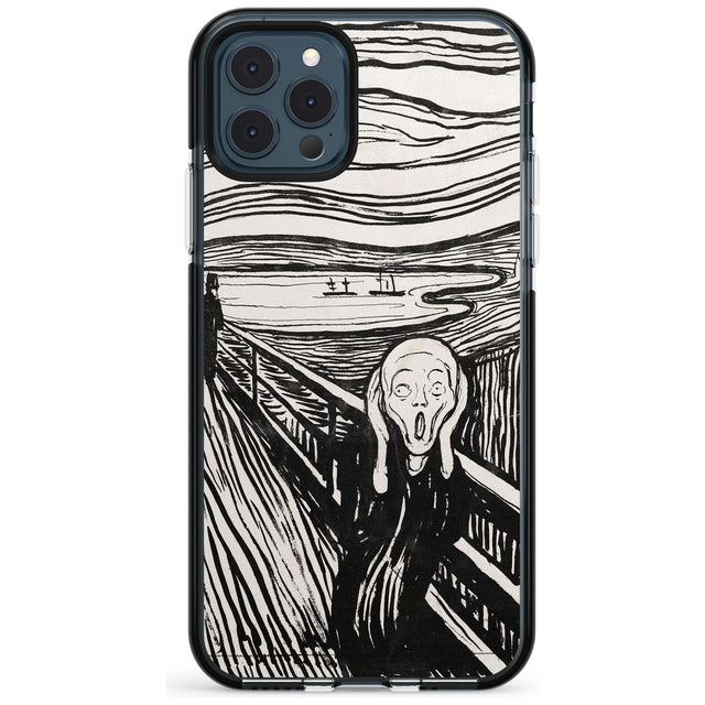 The Scream Black Impact Phone Case for iPhone 11