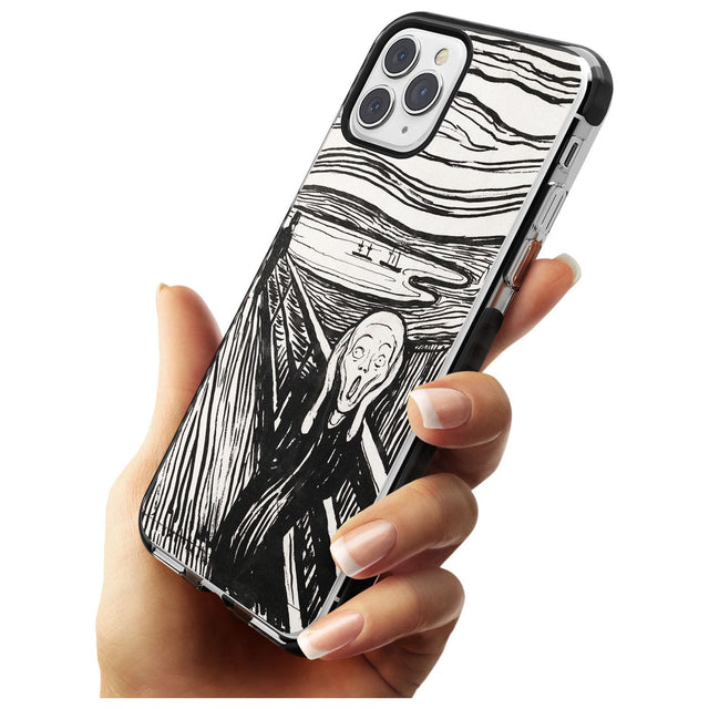 The Scream Black Impact Phone Case for iPhone 11