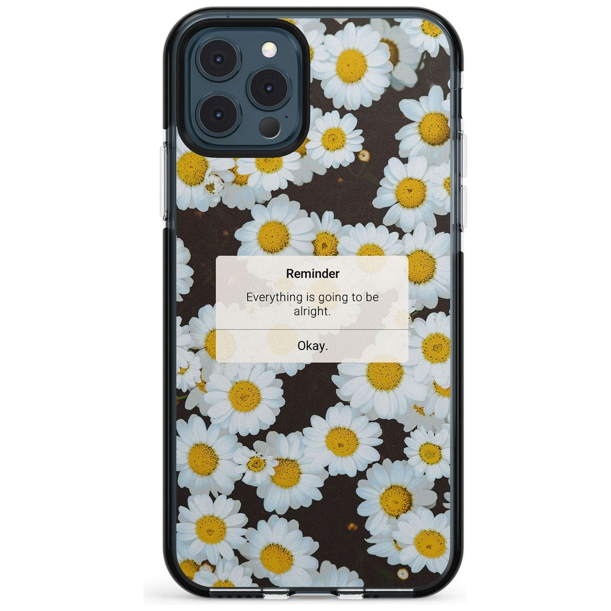 "Everything will be alright" iPhone Reminder Pink Fade Impact Phone Case for iPhone 11