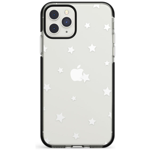 Pastel Stars Pattern Black Impact Phone Case for iPhone 11 Pro Max