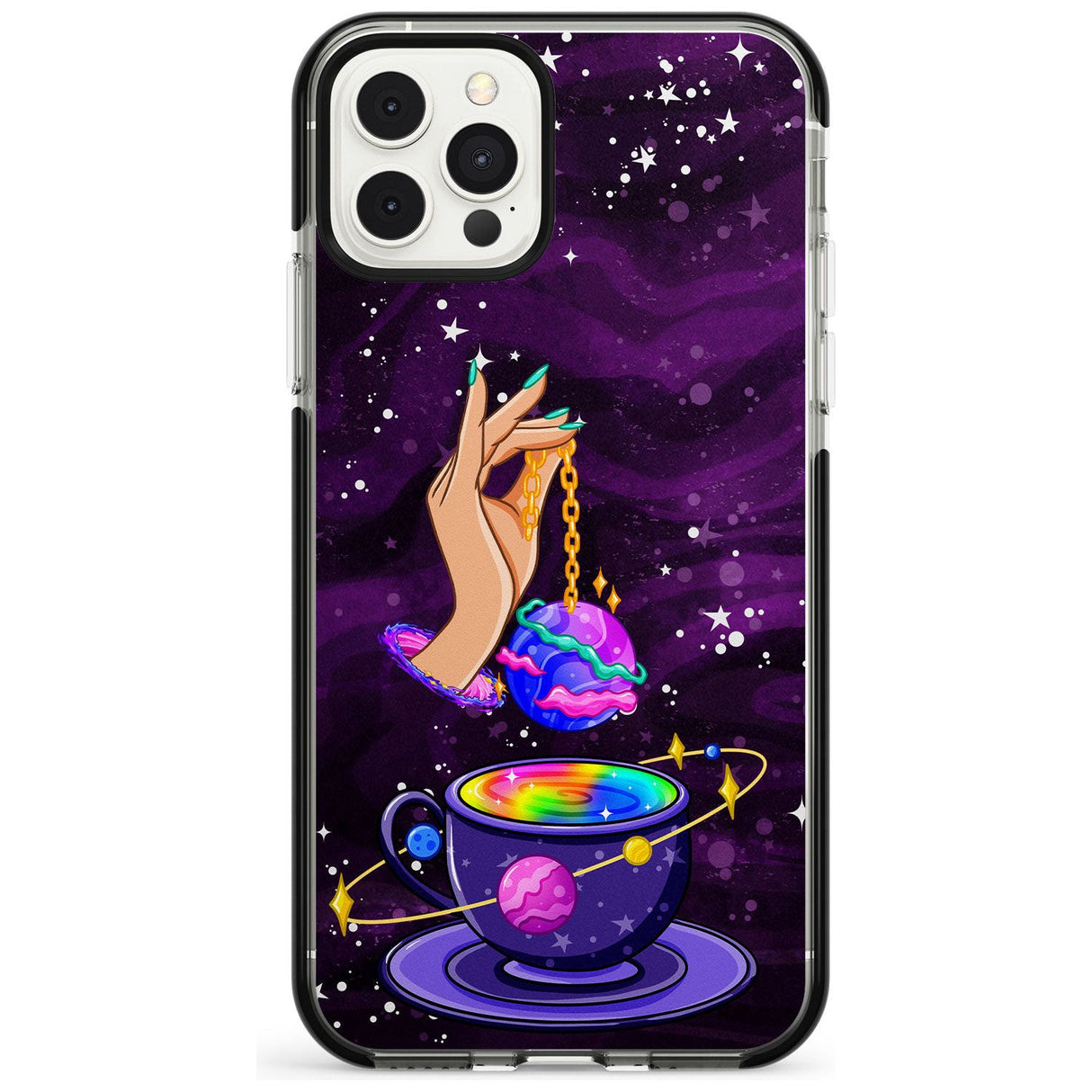 Space Tea Black Impact Phone Case for iPhone 11