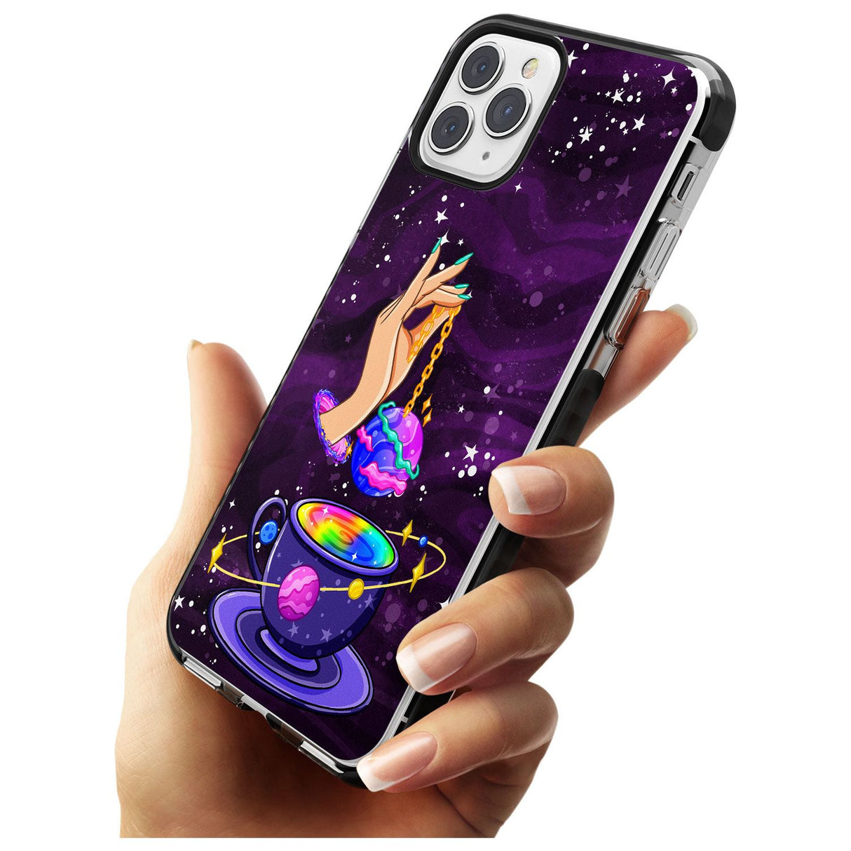 Space Tea Black Impact Phone Case for iPhone 11