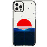 Japanese Sunset Vaporwave Black Impact Phone Case for iPhone 11