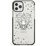 Cancer Emblem - Transparent Design Black Impact Phone Case for iPhone 11 Pro Max