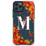 Personalised Monogram Autumn Leaves Impact Phone Case for iPhone 11 Pro Max