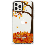 Personalised Autumn Leaves Impact Phone Case for iPhone 11 Pro Max