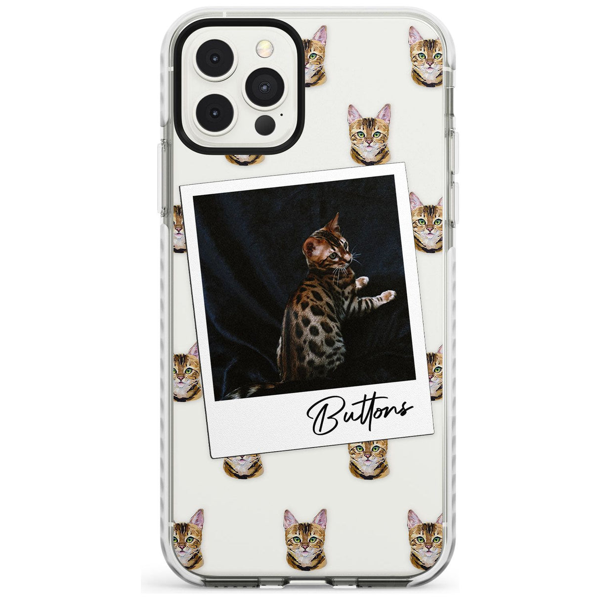 Personalised Bengal Cat Photo Impact Phone Case for iPhone 11 Pro Max