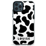 Custom Cow Print Slim TPU Phone Case for iPhone 11 Pro Max