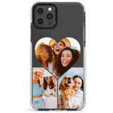 Personalised Heart Photo Grid Impact Phone Case for iPhone 11, iphone 12