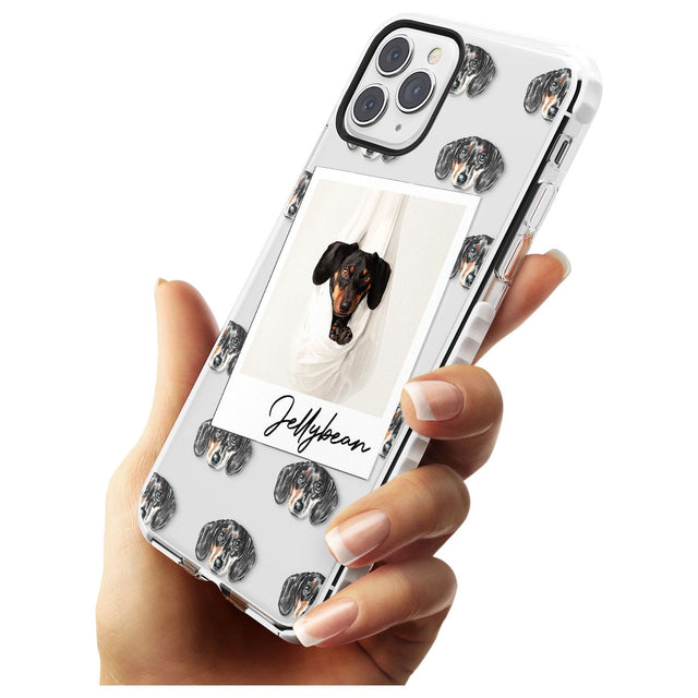 Dachshund, Black- Custom Dog Photo Slim TPU Phone Case for iPhone 11 Pro Max