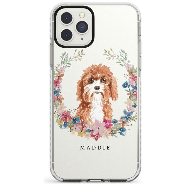 Cavapoo - Watercolour Dog Portrait Impact Phone Case for iPhone 11 Pro Max