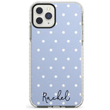 Simple Light Blue Dots iPhone Case  Impact Case Custom Phone Case - Case Warehouse