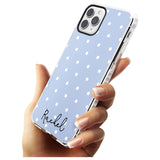 Simple Light Blue Dots iPhone Case   Custom Phone Case - Case Warehouse