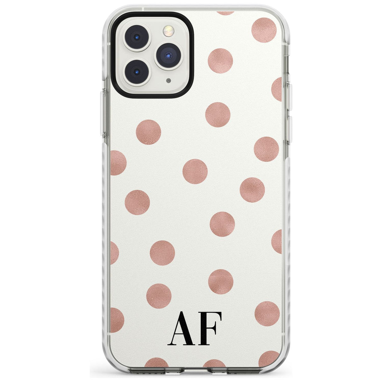 Initials & Dots iPhone Case  Impact Case Custom Phone Case - Case Warehouse