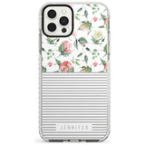 Light Floral Pattern & Stripes Slim TPU Phone Case for iPhone 11 Pro Max