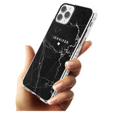 Personalised Black Marble Slim TPU Phone Case for iPhone 11 Pro Max