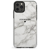 Personalised Light Grey Classic Marble Slim TPU Phone Case for iPhone 11 Pro Max