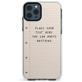 Custom School Paper Slim TPU Phone Case for iPhone 11 Pro Max