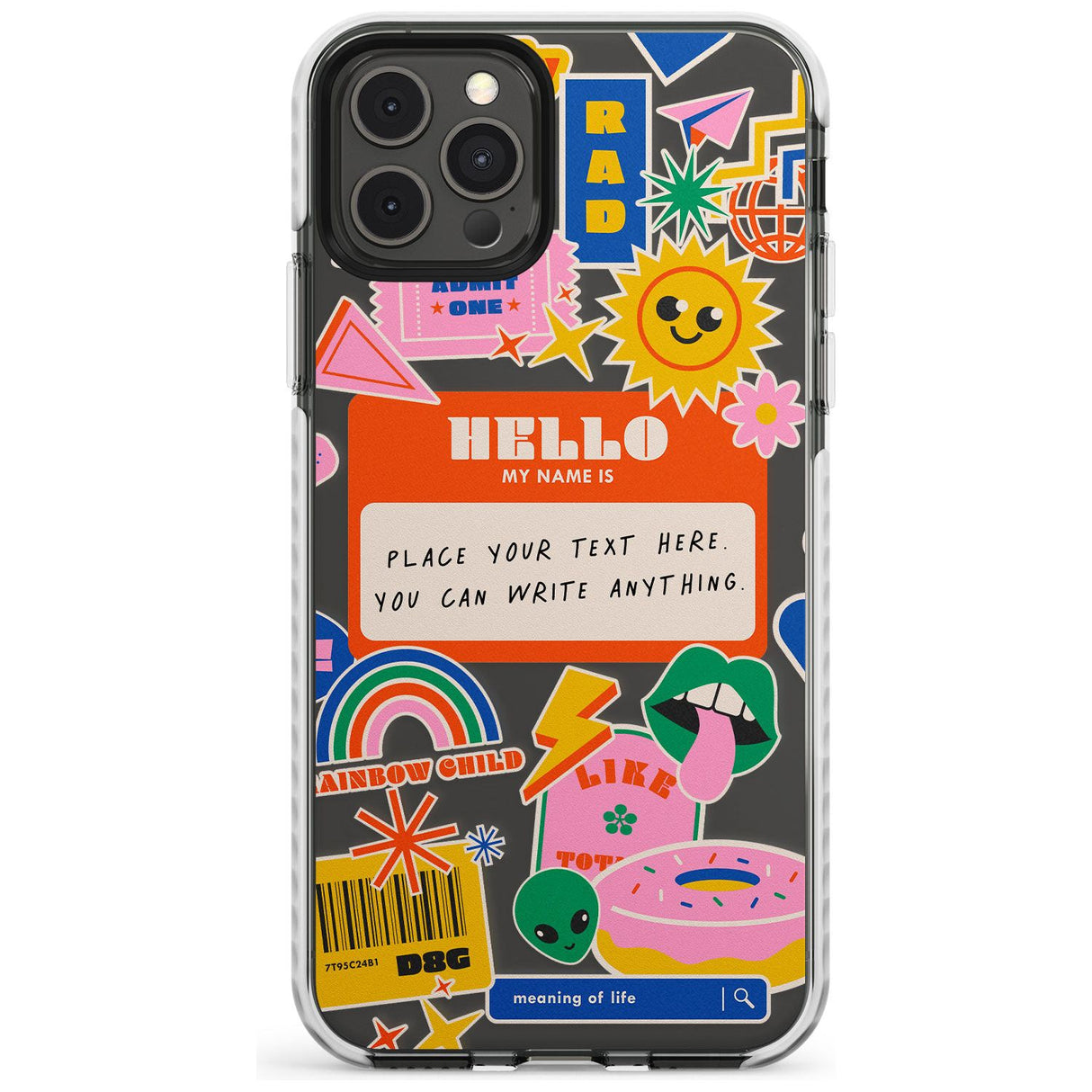 Custom Nostalgia Sticker Mix #2 Slim TPU Phone Case for iPhone 11 Pro Max