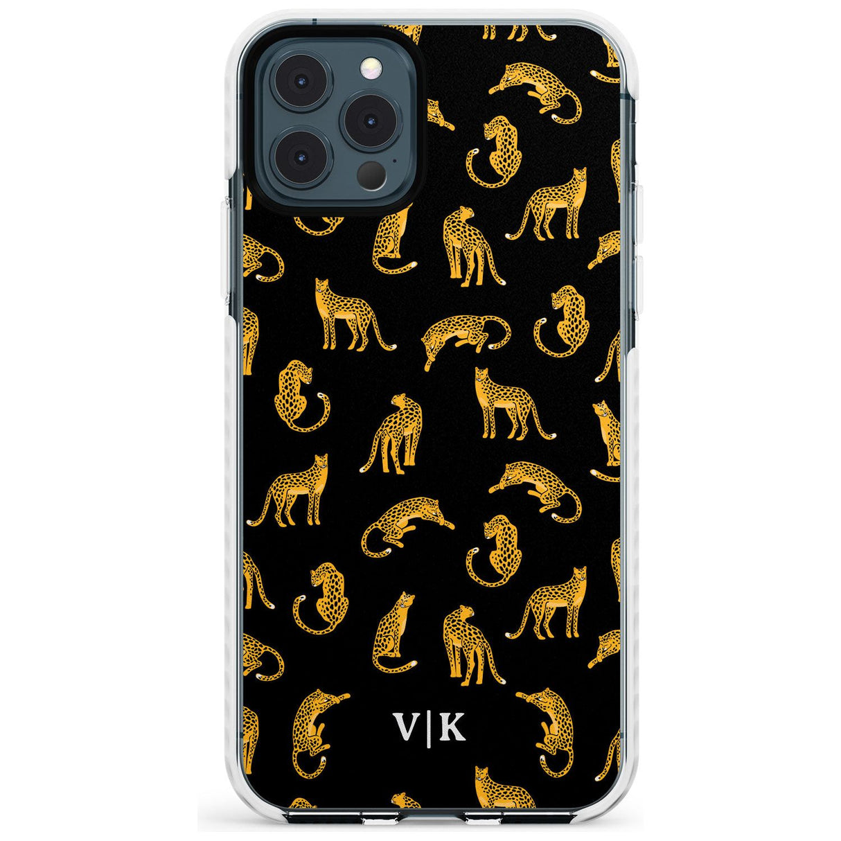 Personalised Cheetah Pattern: Black Slim TPU Phone Case for iPhone 11 Pro Max